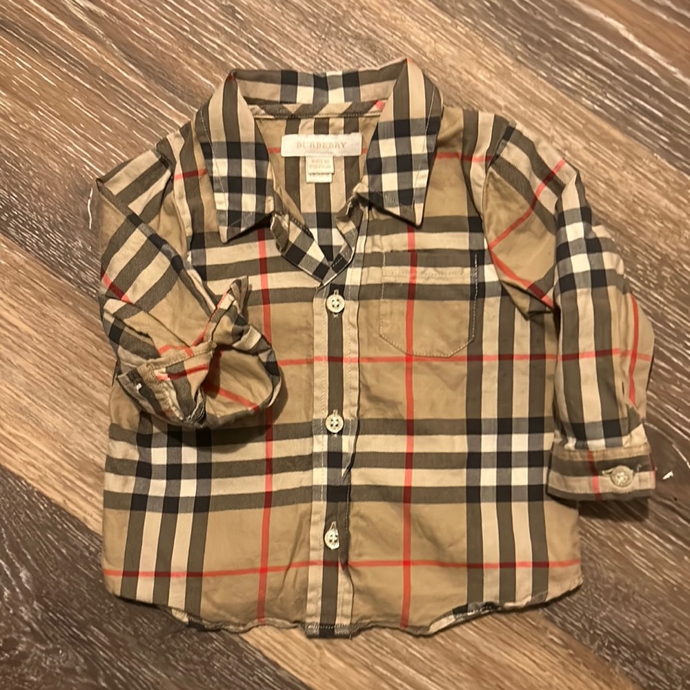 Baby Burberry button shirt